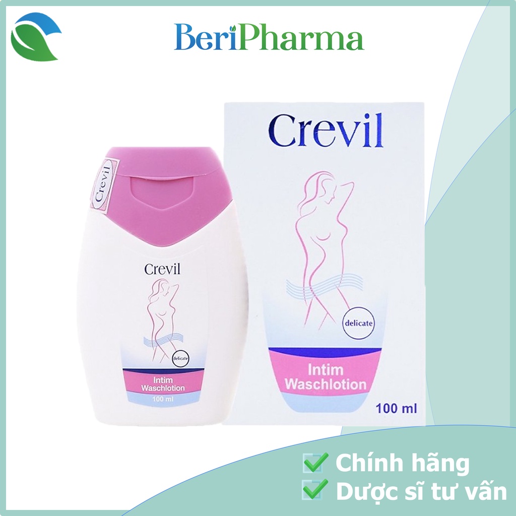 Crevil Dung Dịch Vệ Sinh Phụ Nữ Hỗ Trợ Cân Bằng Độ pH Intim Waschlotion 100ml