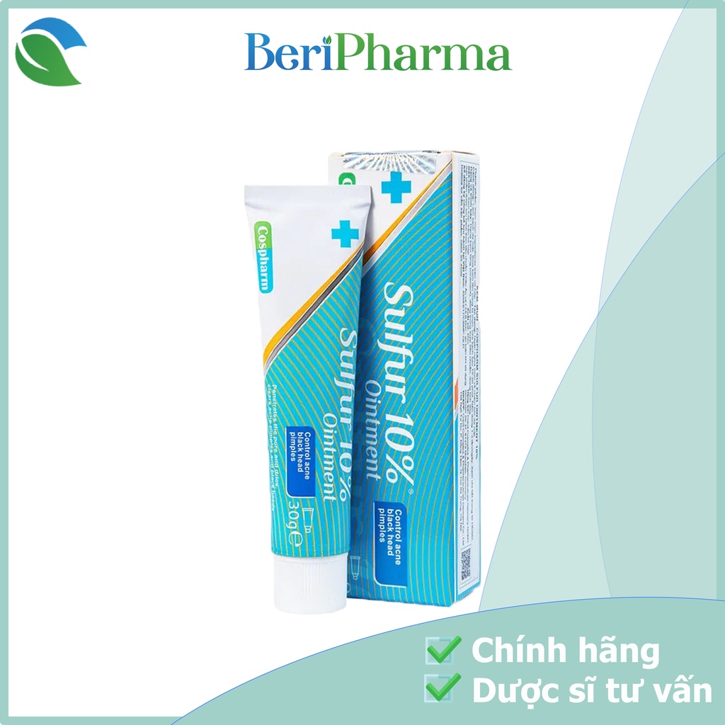 Cospharm Kem Giảm Mụn, Mờ Thâm Sulfur Ointment 10% 30G
