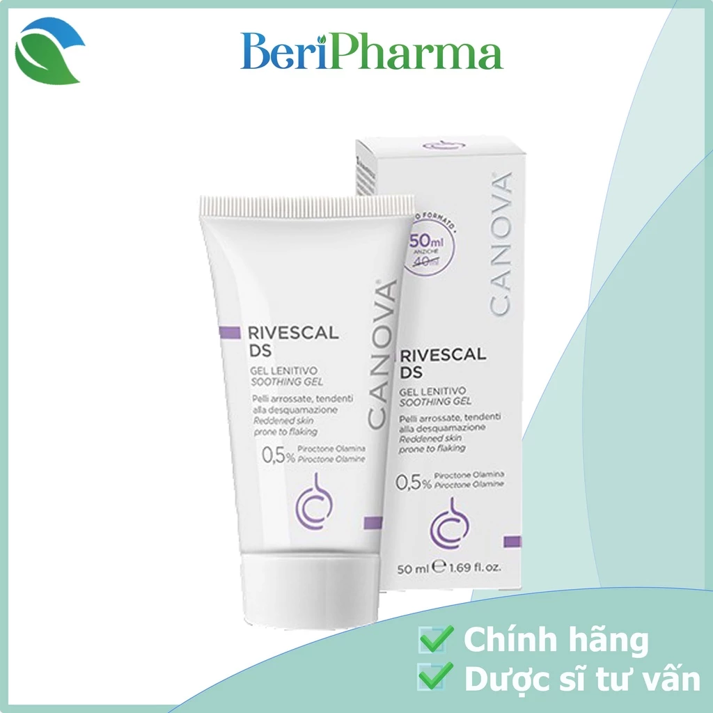 Canova Gel Làm Dịu Da, Ngăn Ngừa Tiết Bã Nhờn Rivescal DS - Soothing Gel 50ml