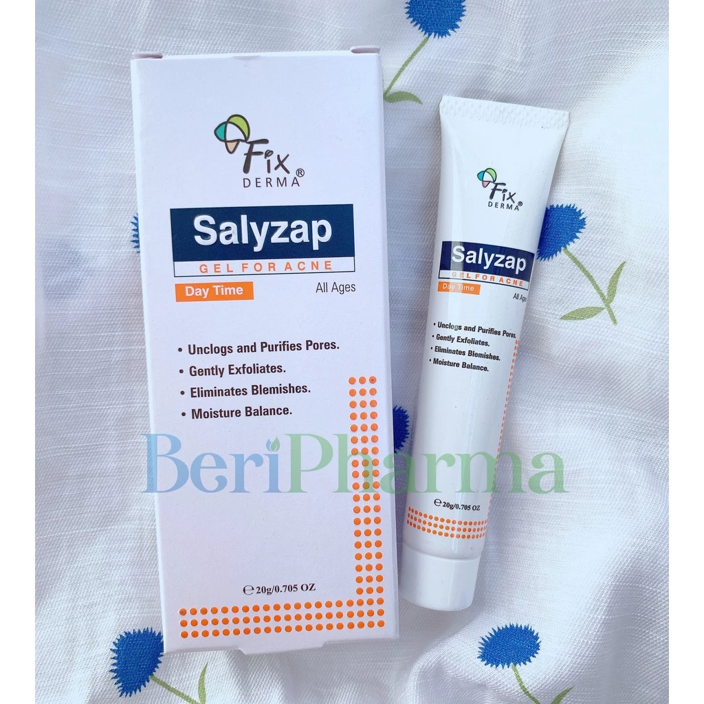 Fixderma Gel Dưỡng Giảm Mụn Ban Ngày Salyzap Gel For Acne 20g