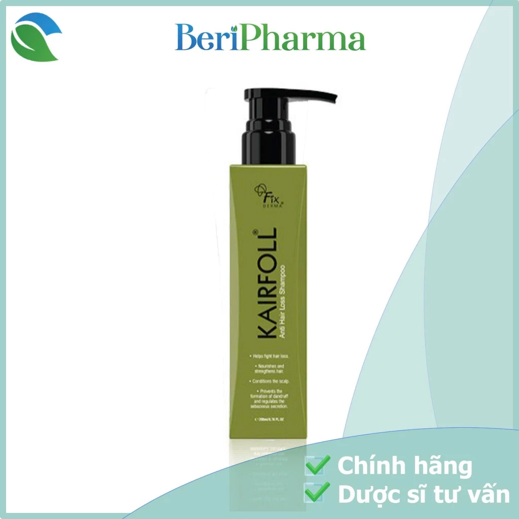Fixderma Dầu Gội Giảm Rụng Tóc Kairfoll Shampoo 200ml
