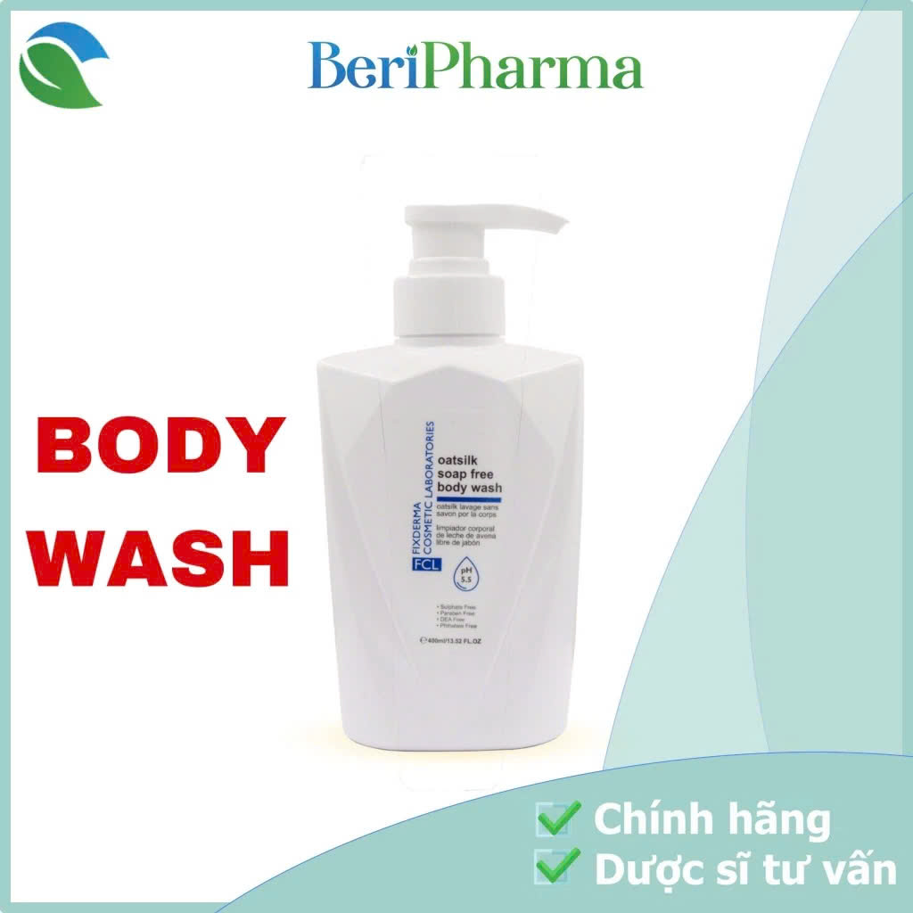 FCL Sữa Tắm Dưỡng Ẩm Và Làm Mềm Mịn Da Dành Cho Da Nhạy Cảm Oatsilk Soap Free Body Wash 400ml