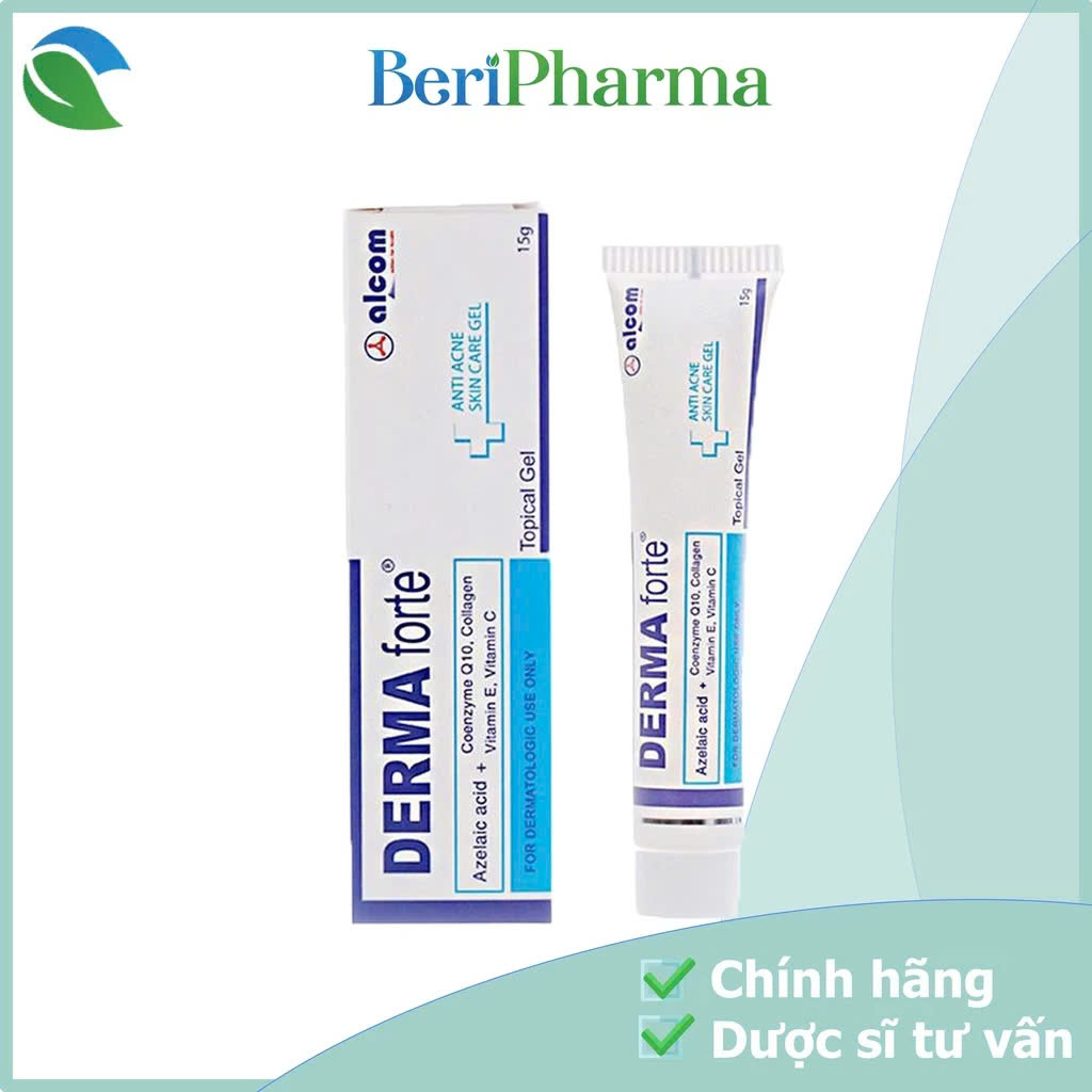 Gamma Gel Giảm Mụn Trứng Cá, Giảm Thâm, Mờ sẹo, Dưỡng Da Derma Forte 15g