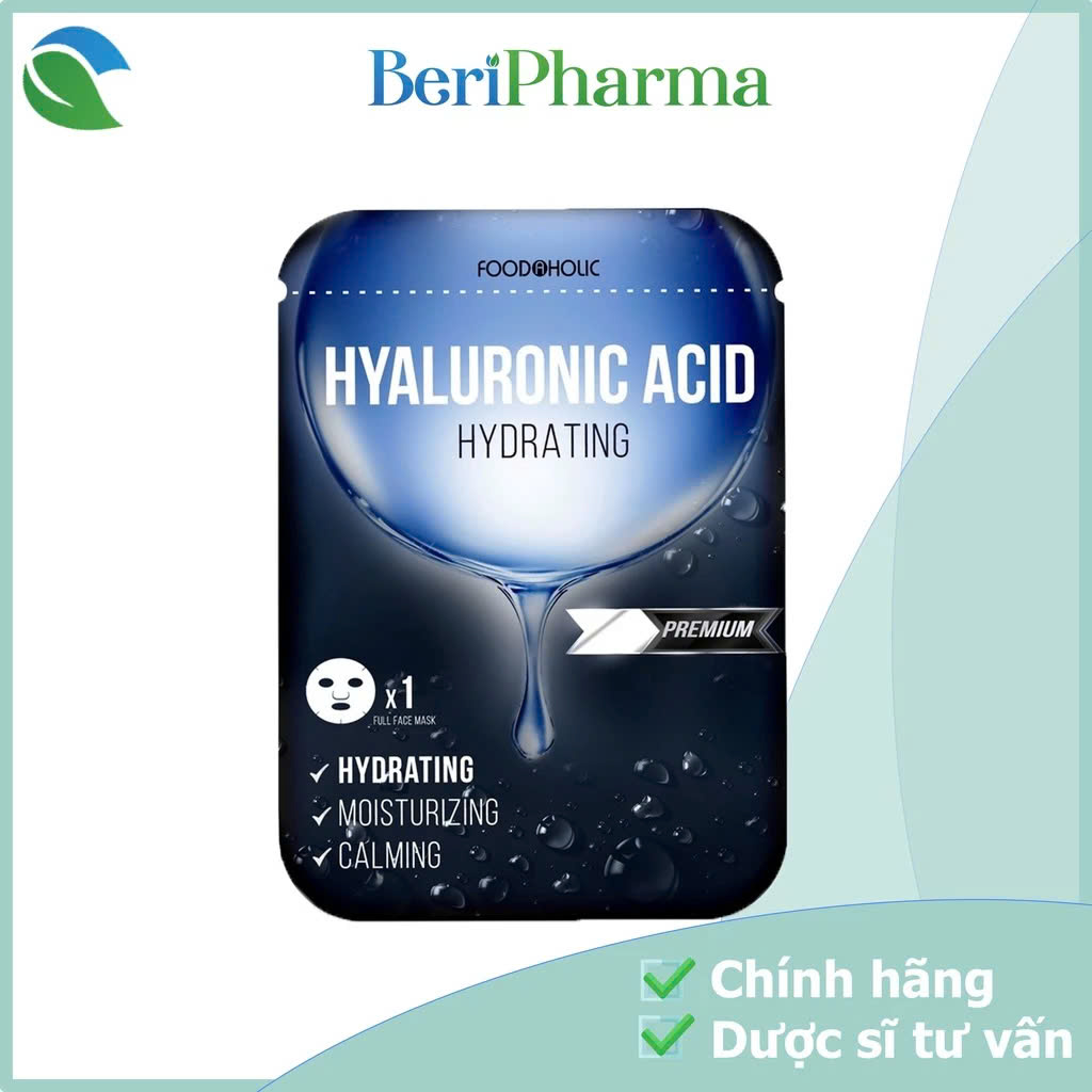 Foodaholic Mask Tinh Chất Cấp Ẩm Hyaluronic Acid Hydrating Mask 23ml/ Miếng