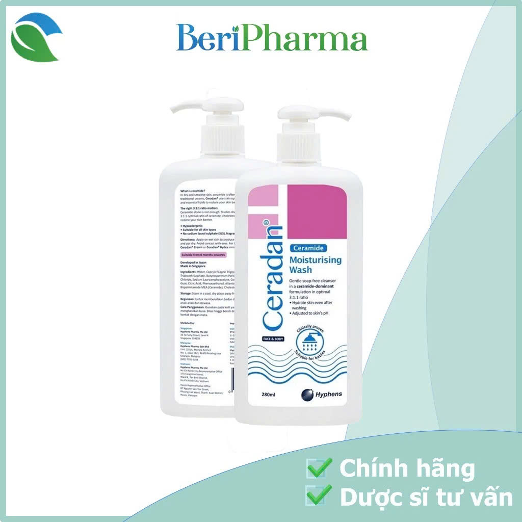 Ceradan Sữa Làm Sạch Phục Hồi Da Moisturising Wash