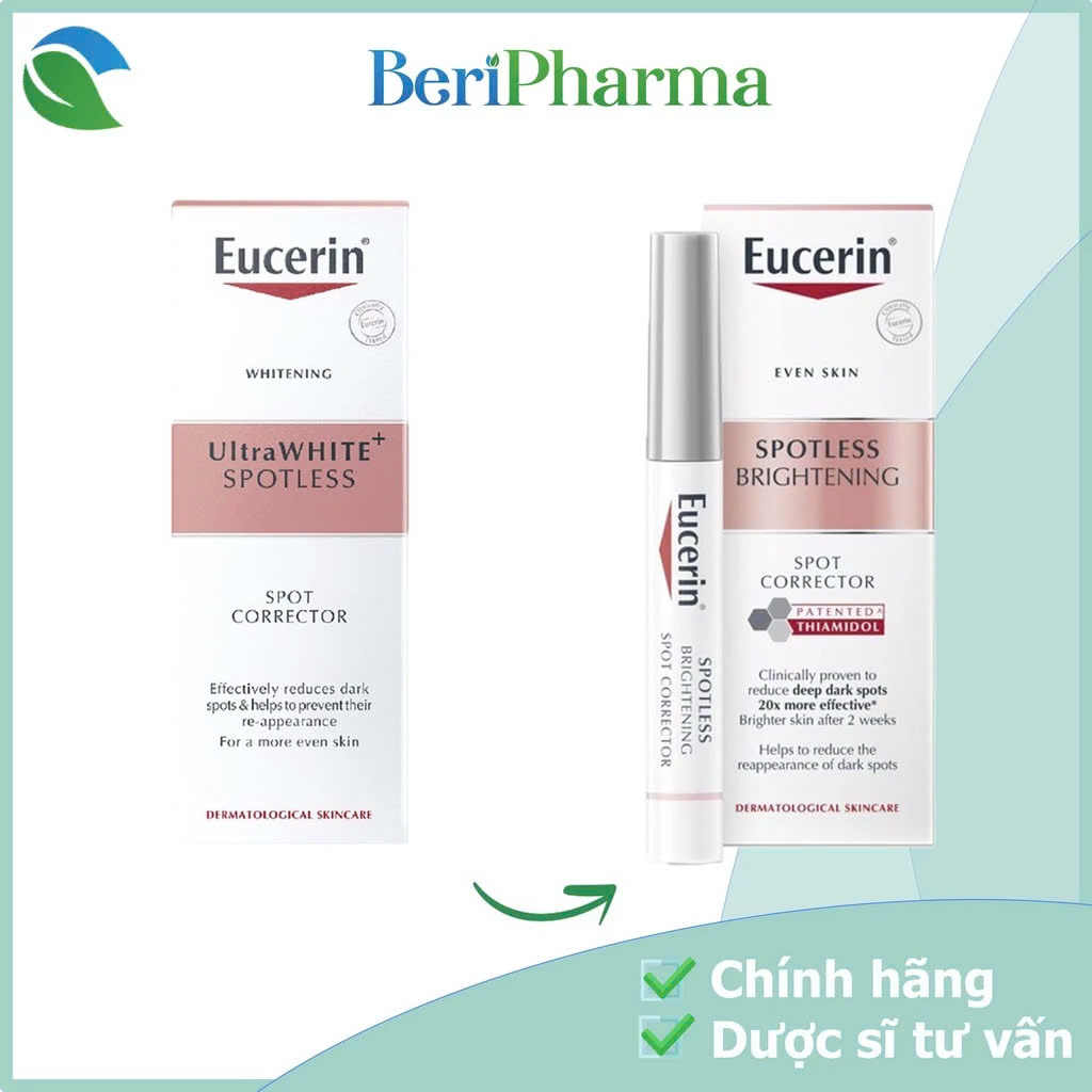 Eucerin Tinh Chất Giảm Thâm Nám & Đốm Nâu Ultrawhite + Spotless Spot Corrector 5ml
