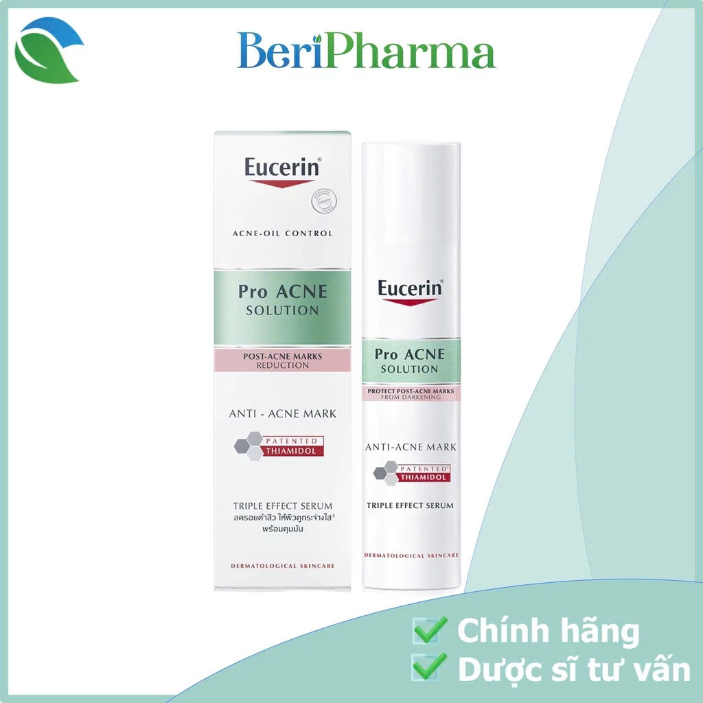 Eucerin Tinh chất giúp giảm thâm mụn Pro Acne Triple Effect Serum 40ml