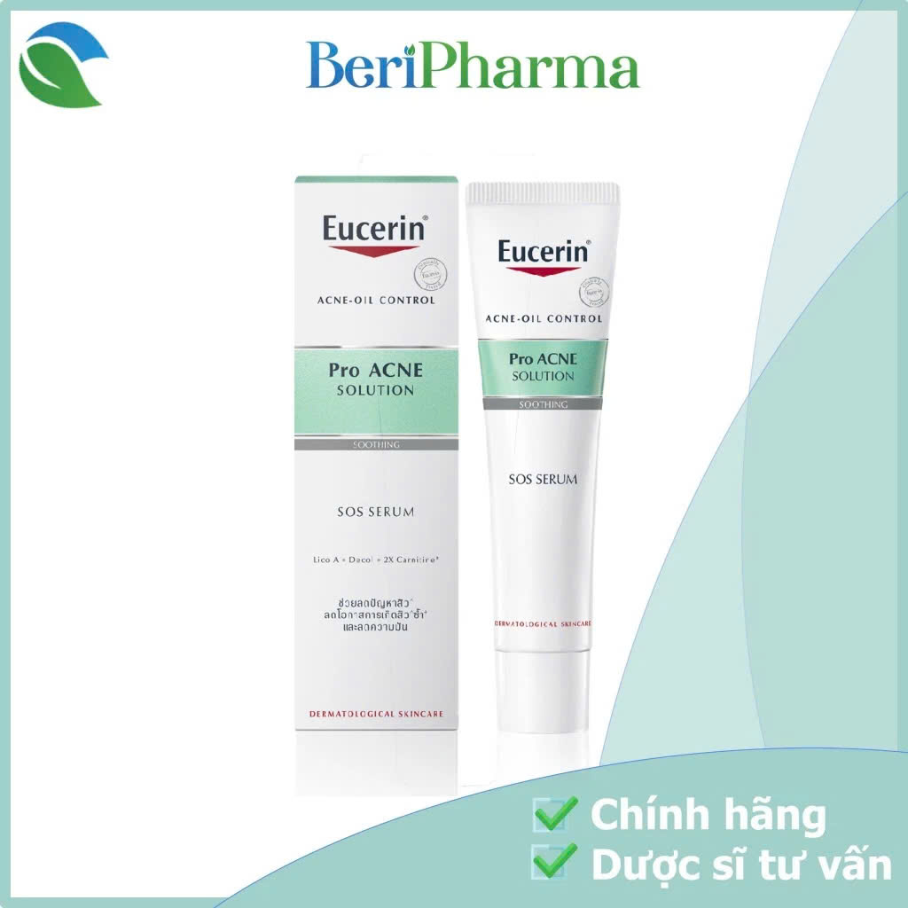 Eucerin Tinh Chất Dưỡng Cho Da Mụn Pro Ance Solution SOS Serum 40ml