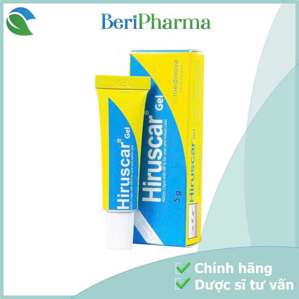 Hiruscar Gel Cải Thiện Sẹo Vừa - Sẹo Lõm - Sẹo Thâm 5g