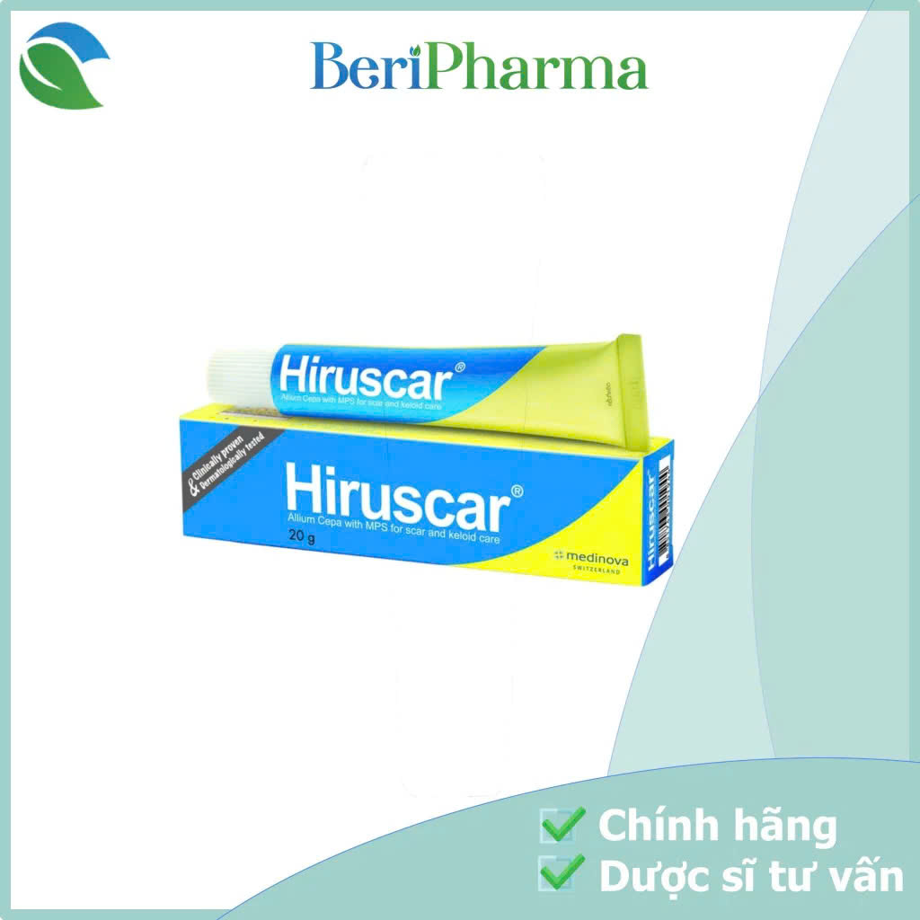 Hiruscar Gel Cải Thiện Sẹo Vừa - Sẹo Lõm - Sẹo Thâm 20g