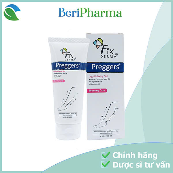 FIXDERMA Gel Dưỡng Thư Giãn Chân Cho Mẹ Bầu Fixderma Preggers Legs Relaxing Gel 60g