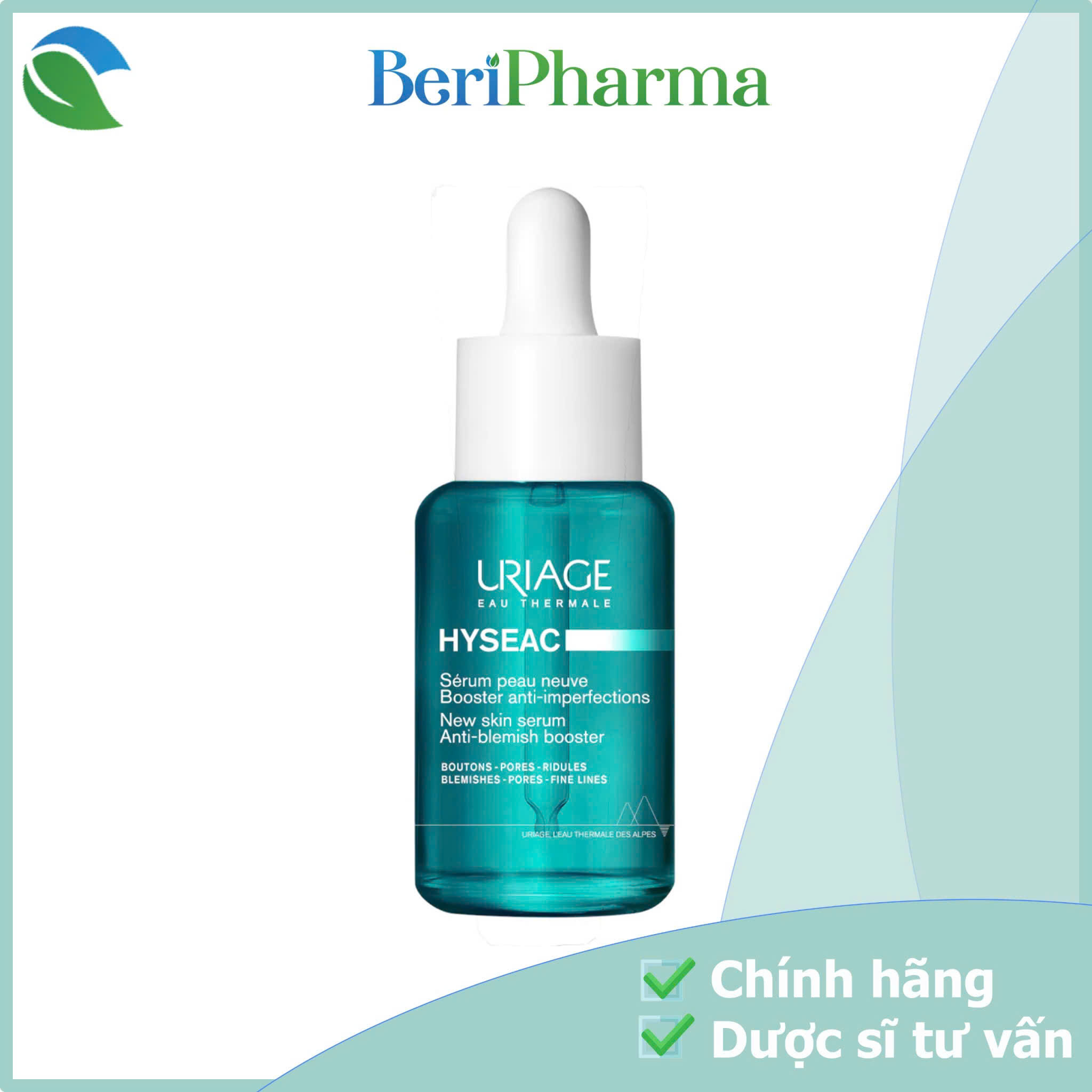 Uriage Tinh Chất Hỗ Trợ Giảm Nhờn Mụn Hyseac Serum Booster Anti-Imperfect 30ml