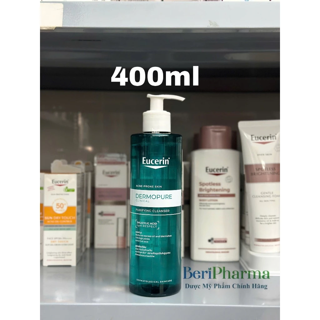 Eucerin Gel Rửa Mặt Dành Cho Da Nhờn Mụn Proacne Cleasing 400ml