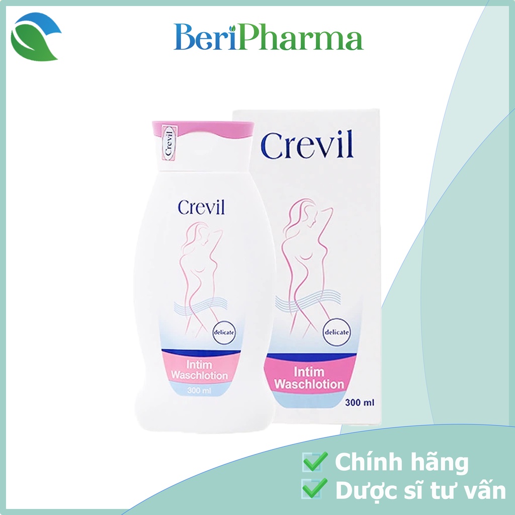 Crevil Dung Dịch Vệ Sinh Phụ Nữ Hỗ Trợ Cân Bằng Độ pH Intim Waschlotion 300ml