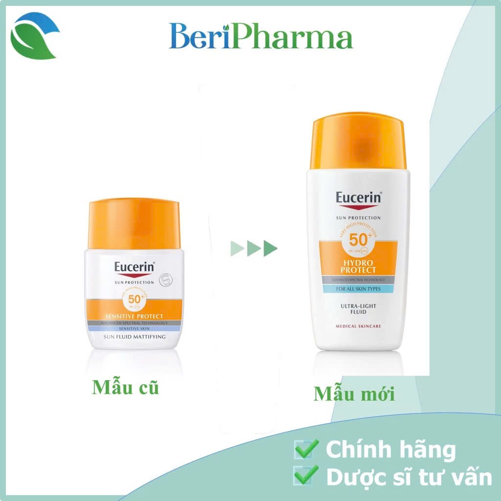 Eucerin Kem Chống Nắng Sun Hydro Ultra-Light Fluid SPF50+ 50ml