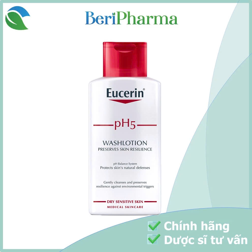 Eucerin Sữa Tắm Và Rửa Mặt Dành Cho Da Nhạy Cảm Ph5 200ml