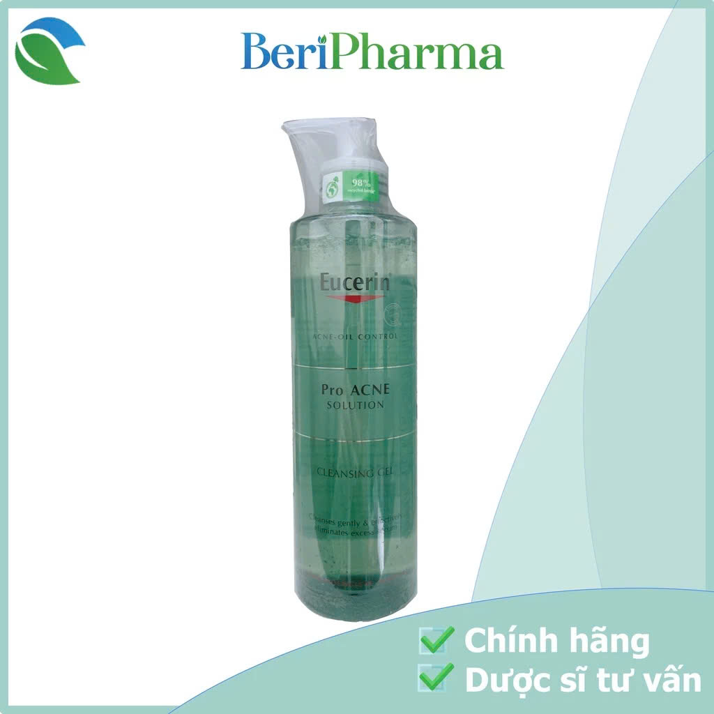Eucerin Proacne Cleasing Gel - Gel Rửa Mặt Dành Cho Da Nhờn Mụn 400ml