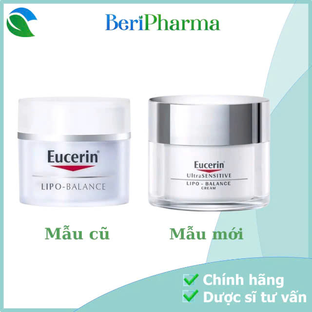 Eucerin Kem Dưỡng Ẩm Cho Da Khô Và Nhạy Cảm Lipo Balance 50ml