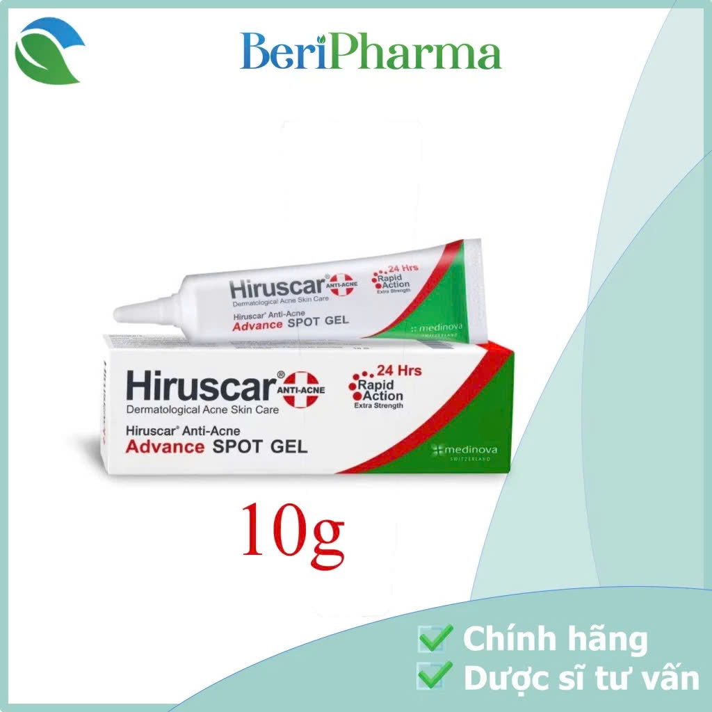 Hiruscar Gel Giảm Mụn - Giảm Thâm Anti Acne Advance Spot 10g