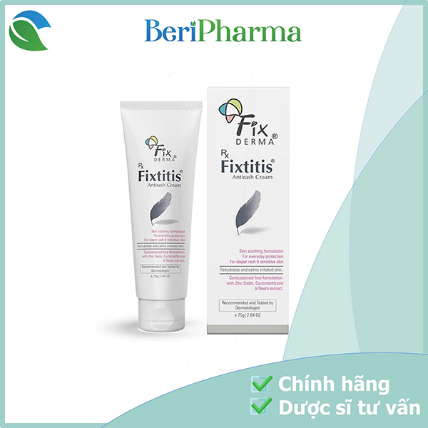 FIXDERMA Kem Chống Hăm Fixderma Fixtitis Antirash Cream 75g