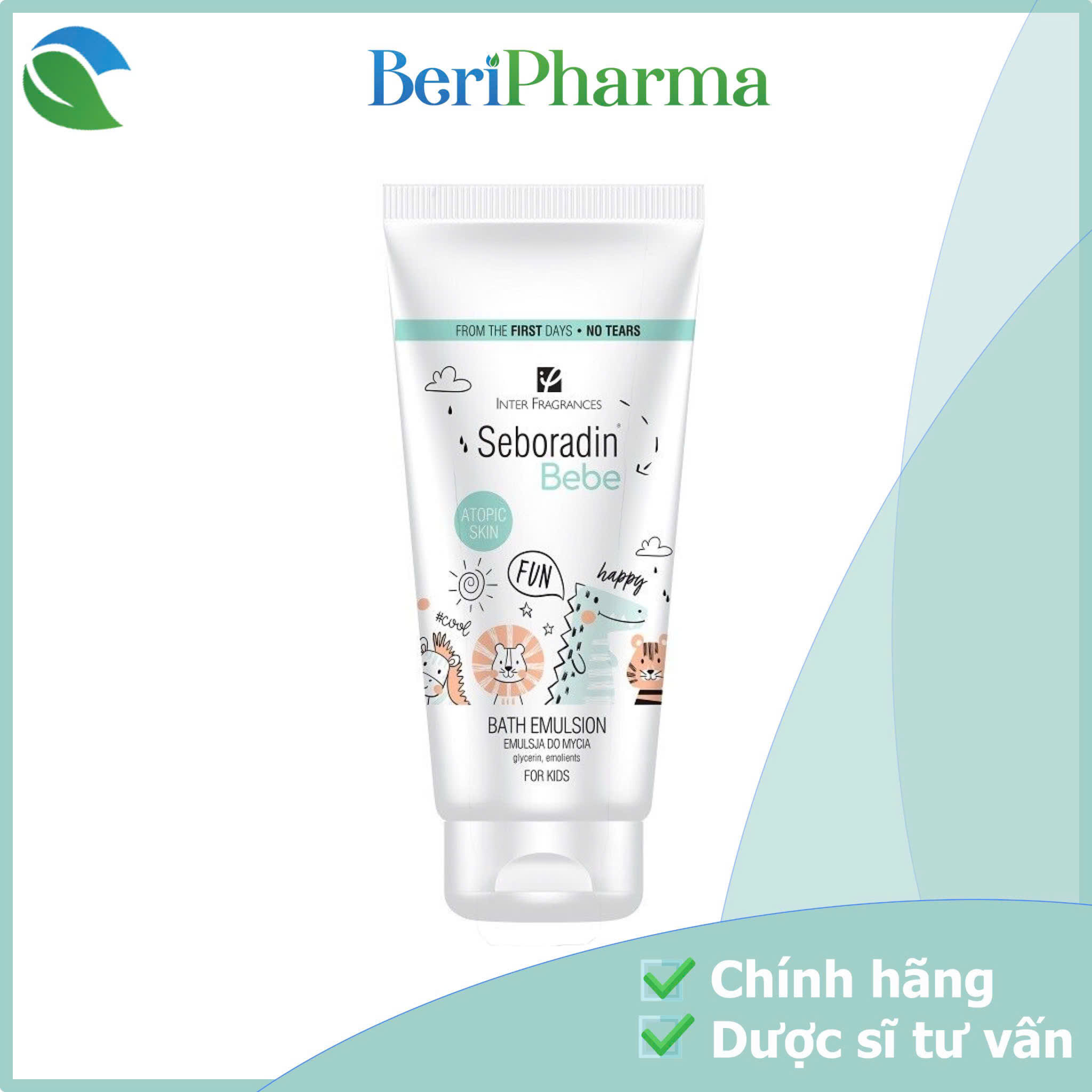 SEBORADIN BEBE Nhũ Tương Tắm Dưỡng Ẩm Và Làm Mềm Da Bath Emulsion 200ml