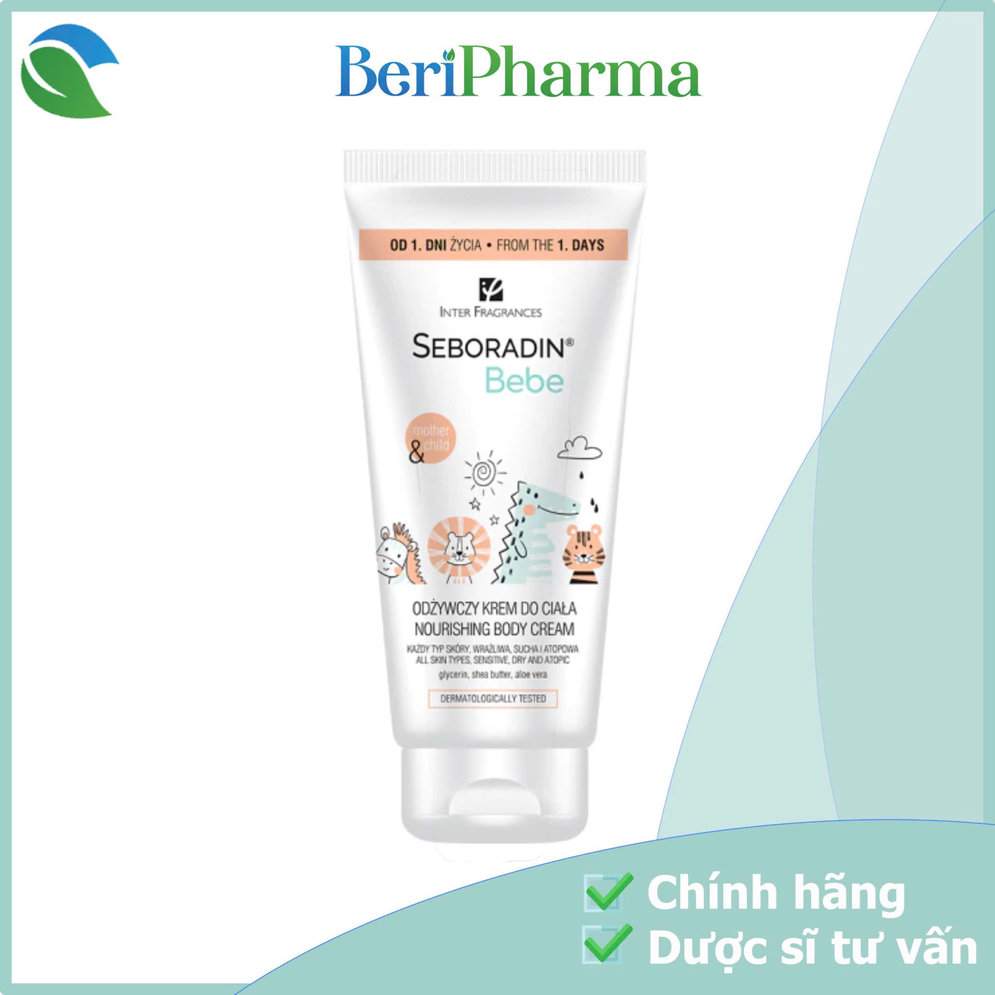 SEBORADIN BEBE Kem Dưỡng Ẩm Dành Cho Da Khô Nourishing Body Cream 200ml