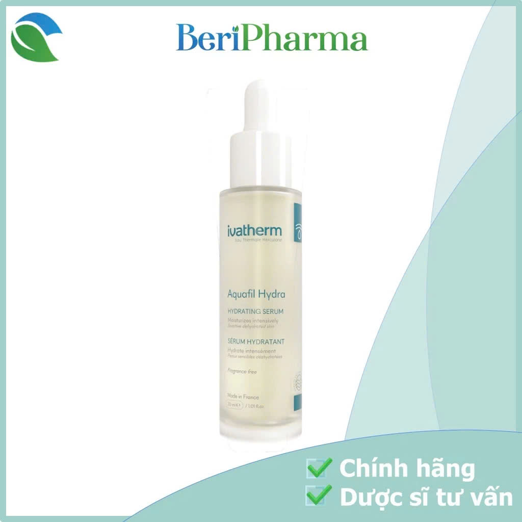 Ivatherm Tinh Chất Hỗ Trợ Dưỡng Ẩm Và Ngừa Lão Hóa Aquafil Hydra Hydrating Serum 30ml